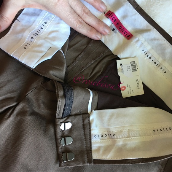 NEW! {ALICE + OLIVIA} silk dress pants - Picture 5 of 8